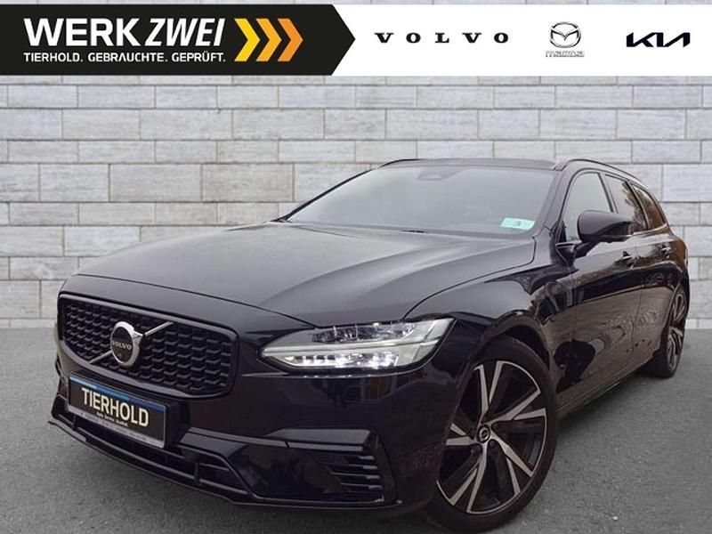 Onyx black / metallic Gebraucht 2021 Volvo V90 R-Design Kombi | 36.900 € (Teuer) - Bild 1/4