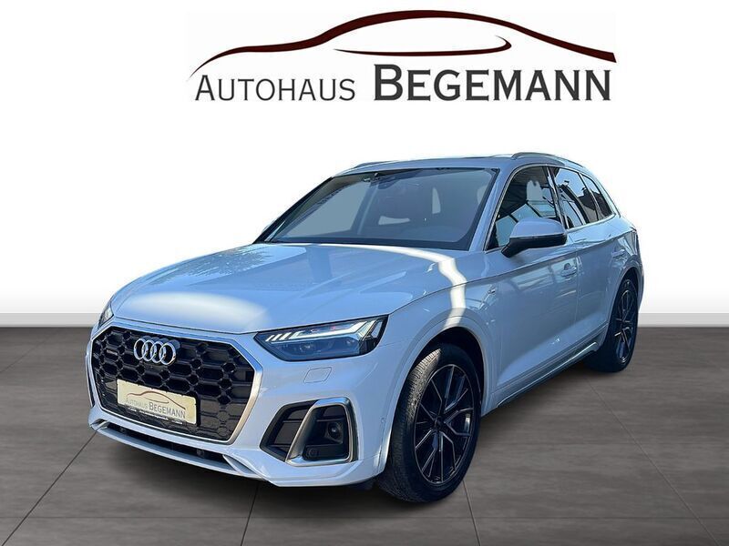 Gletscherweiß metallic Gebraucht 2021 Audi Q5 S-Line SUV | 35.900 € (Teuer) - Bild 1/4