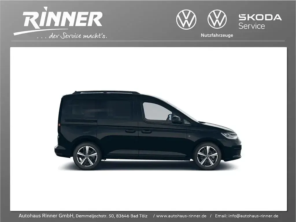 Neu VW Caddy Dark Label 122 PS (89 kW) 2026 Schwarz Van / Kleinbus