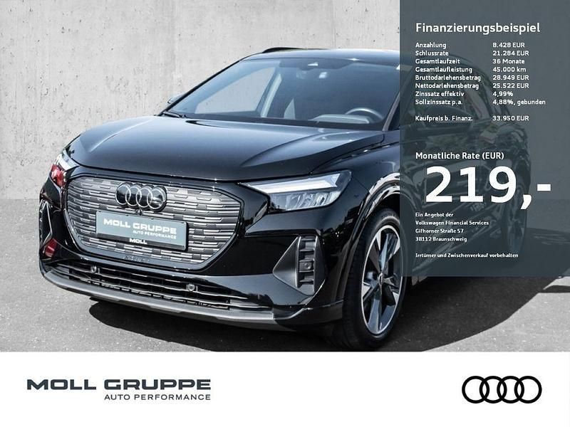 Mythosschwarz metallic Gebraucht 2023 Audi Q4 e-tron Ambiente SUV | 33.950 € (Superpreis) - Bild 1/2
