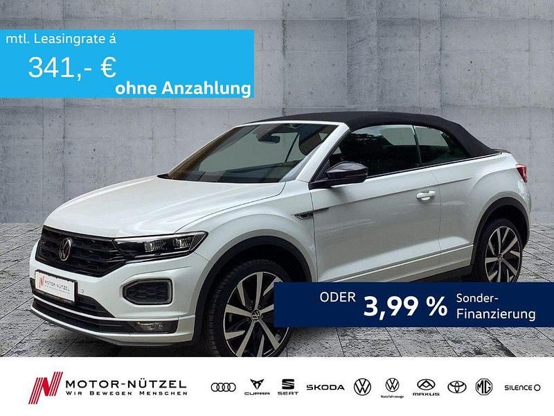 Weiß Gebraucht 2021 VW T-Roc Cabriolet R-line Cabrio | 24.460 € (Fairer Preis) - Bild 1/4