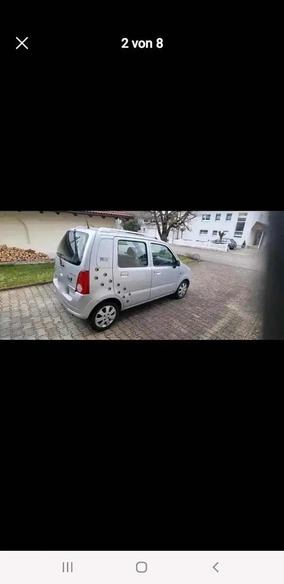Gebraucht Opel Agila 75 PS (55 kW) 2002 Silber Van / Kleinbus