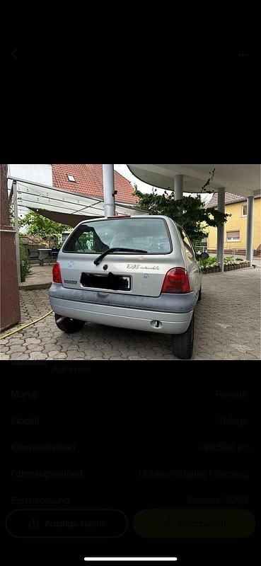 Gebraucht Renault Twingo 58 PS (42 kW) 2003 Silber Kleinwagen
