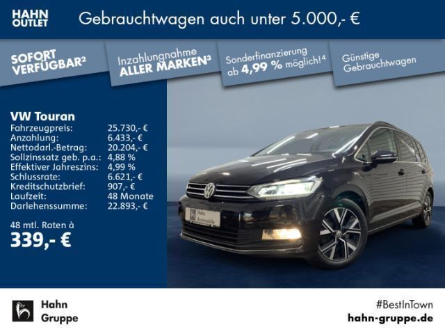 Schwarz Gebraucht 2019 VW Touran Highline Van / Kleinbus | 25.730 € (Teuer) - Bild 1/4