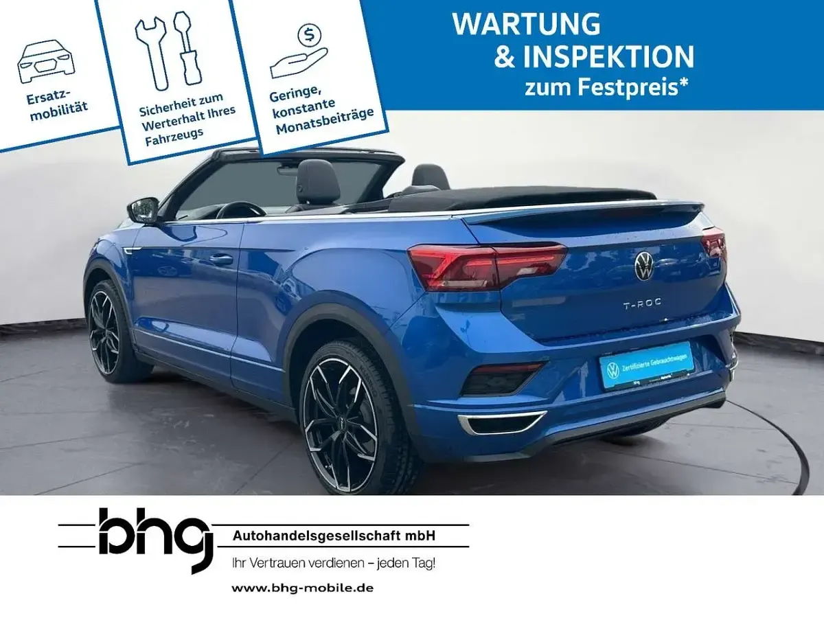 Gebraucht VW T-Roc R-line 150 PS (110 kW) 2021 Ravennablau metallic/schwarz SUV