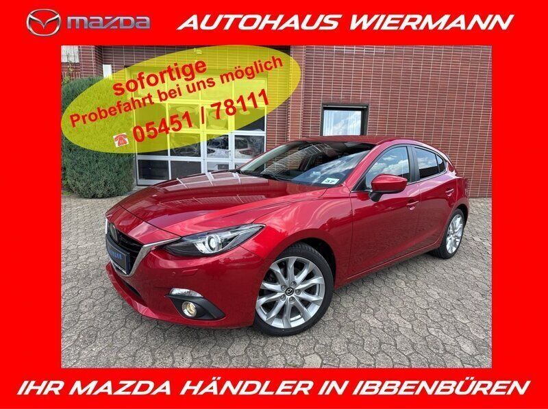 Rot Gebraucht 2013 Mazda 3 Sports-Line Limousine | 15.950 € (Teuer) - Bild 1/4