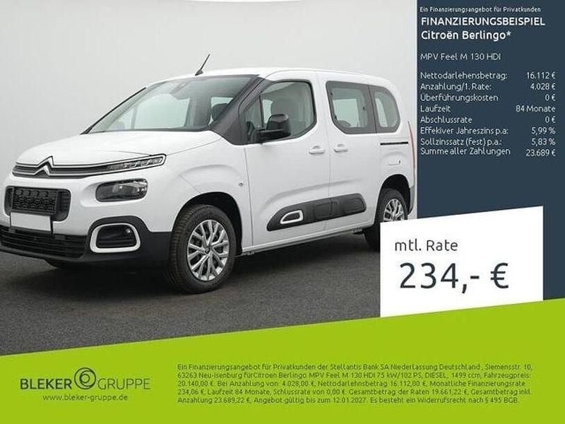 Lackierung weiss icy/typ aussenverkleidung spiegel flach standard Gebraucht 2023 Citroën Berlingo Feel Van / Kleinbus | 20.140 € (Guter Preis) - Bild 1/3