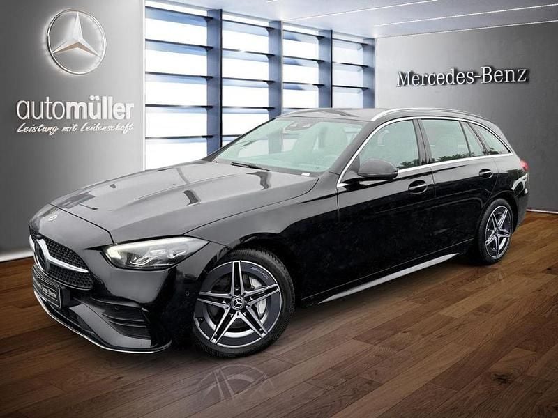 Schwarz Gebraucht 2024 Mercedes C220 AMG Limousine | 39.450 € (Fairer Preis) - Bild 1/3