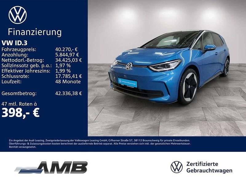Gebraucht VW ID.3 Pro 169 kW (231 PS) 2025 Costa azul metallic/schwarz Kleinwagen