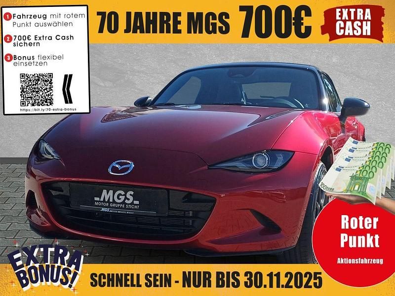 Soul red crystal metallic Neu 2025 Mazda MX5 Homura-Line Cabrio | 32.890 € (Fairer Preis) - Bild 1/4
