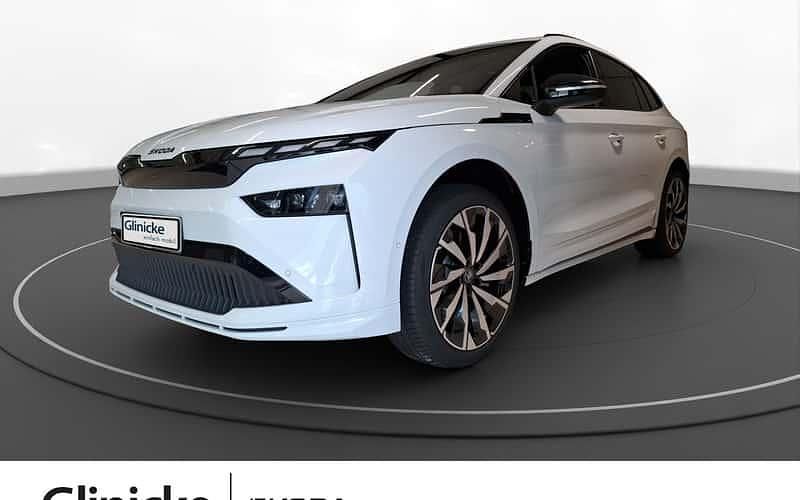 Weiß Neu 2025 Skoda Enyaq iV SportLine SUV | 58.090 € (Teuer) - Bild 1/4