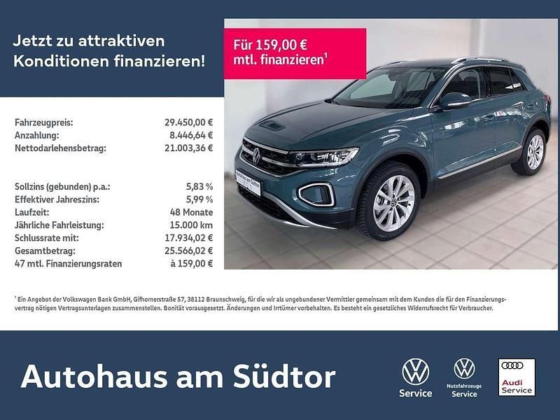 Petroleum blue metallic Gebraucht 2024 VW T-Roc Style SUV | 29.450 € (Guter Preis) - Bild 1/4
