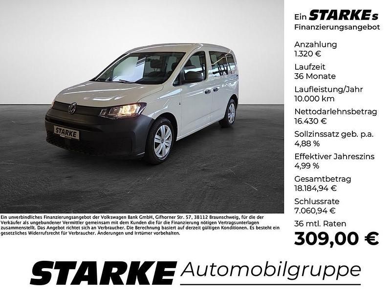 Gebraucht VW Caddy Basis 75 PS (55 kW) 2021 Weiß Van / Kleinbus