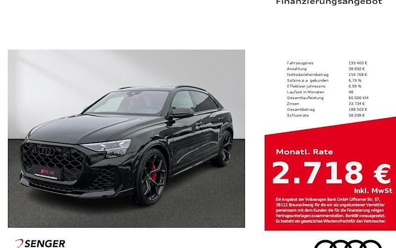 Neu Audi RS Q8 Performance 640 PS (470 kW) 2026 Schwarz SUV