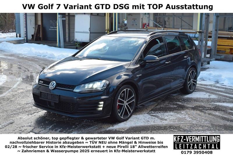 Gebraucht VW Golf VII GTD 184 PS (135 kW) 2015 Schwarz Kombi