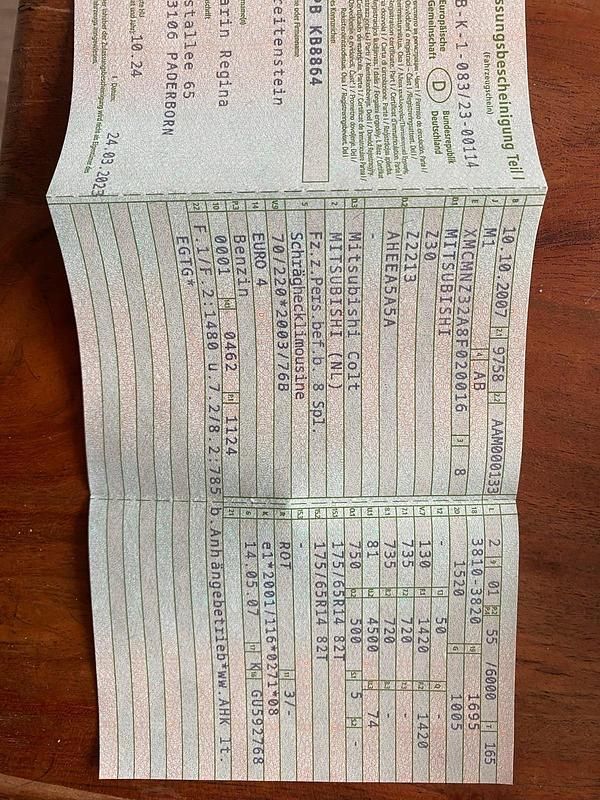 Gebraucht Mitsubishi Colt 75 PS (55 kW) 2007 Rot Kleinwagen