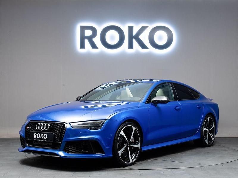 Blau Gebraucht 2015 Audi RS7 Exclusive Kleinwagen | 53.980 € (Fairer Preis) - Bild 1/4
