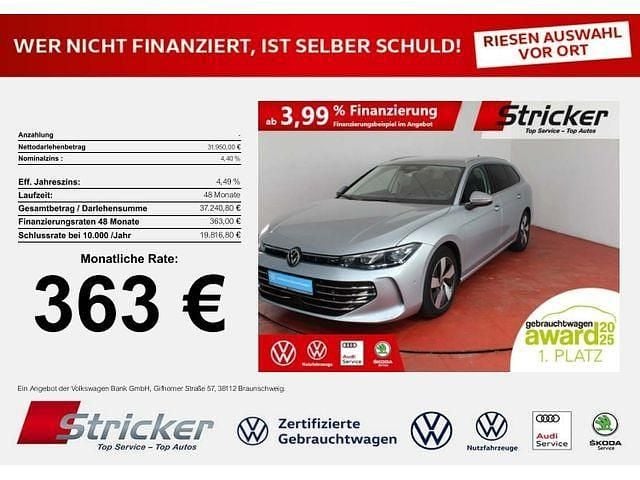 Oyster silver metallic (metallic) Gebraucht 2024 VW Passat Elegance Kombi | 31.950 € (Fairer Preis) - Bild 1/4