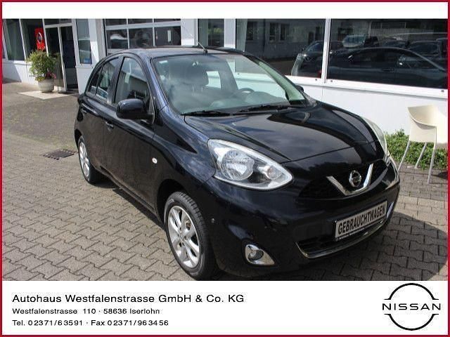 Schwarz Gebraucht 2016 Nissan Micra Acenta Kleinwagen | 6.490 € (Fairer Preis) - Bild 1/4