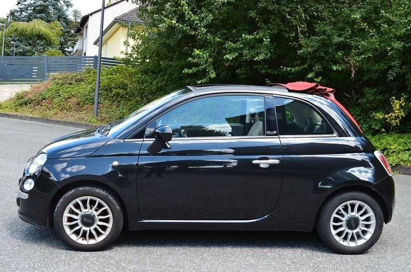 Schwarz Gebraucht 2013 Fiat 500 Lounge Cabrio | 6.499 € (Guter Preis) - Bild 1/4