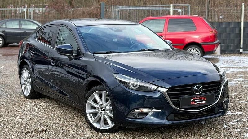 Gebraucht Mazda 3 150 PS (110 kW) 2018 Deep crystal blue Limousine