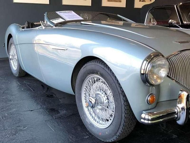 Brugt Austin Healey 100 90 HK (66 kW) 1954 Blå Cabriolet
