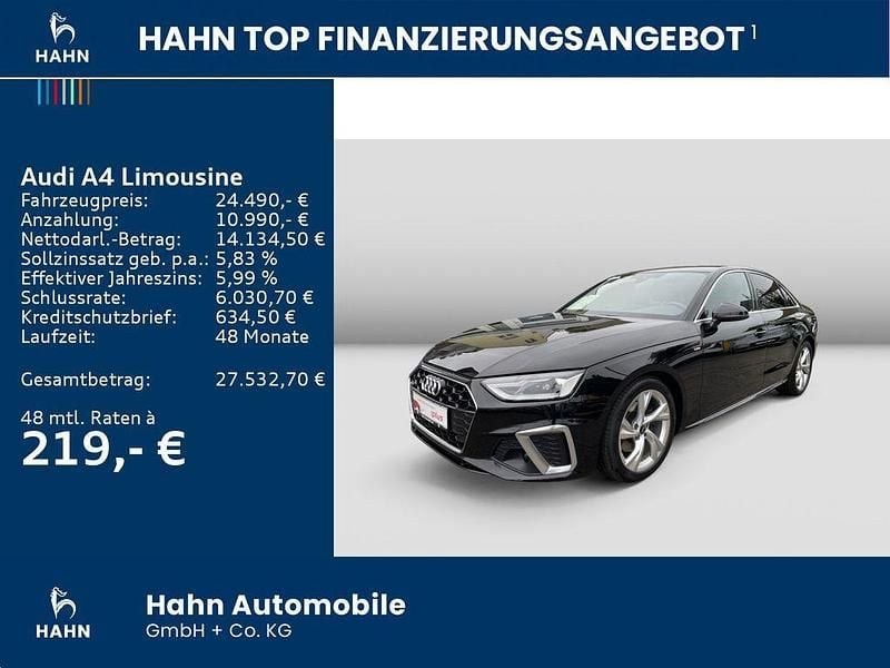 Gebraucht Audi A4 S-Line 163 PS (119 kW) 2022 Mythosschwarz metallic Limousine