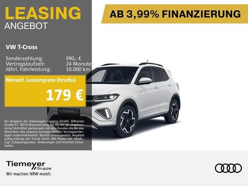 Weiß Gebraucht 2025 VW T-Cross R-line SUV | 25.940 € (Guter Preis) - Bild 1/4