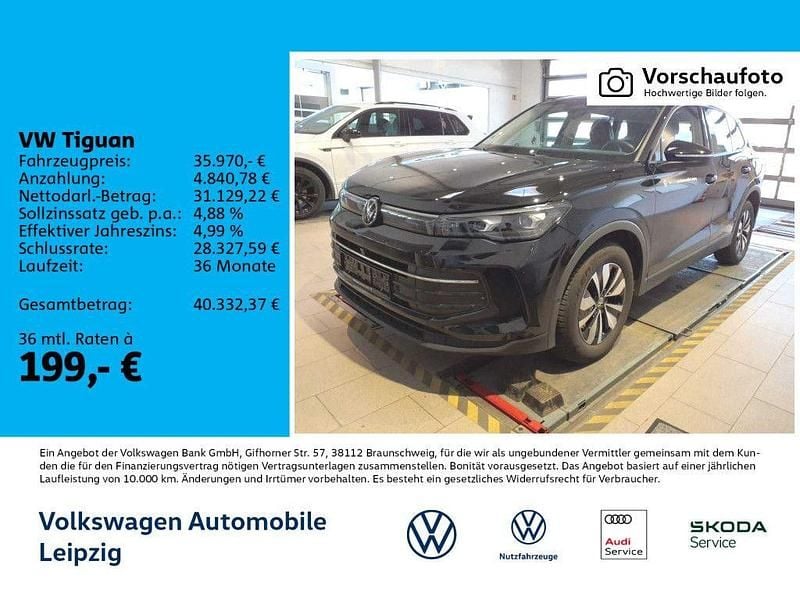Schwarz Gebraucht 2025 VW Tiguan Goal SUV | 35.970 € (Superpreis) - Bild 1/3