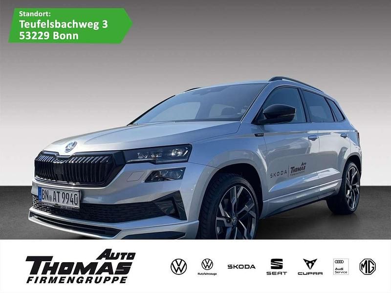 Silber Gebraucht 2025 Skoda Karoq SportLine SUV | 42.880 € (Etwas zu teuer) - Bild 1/3