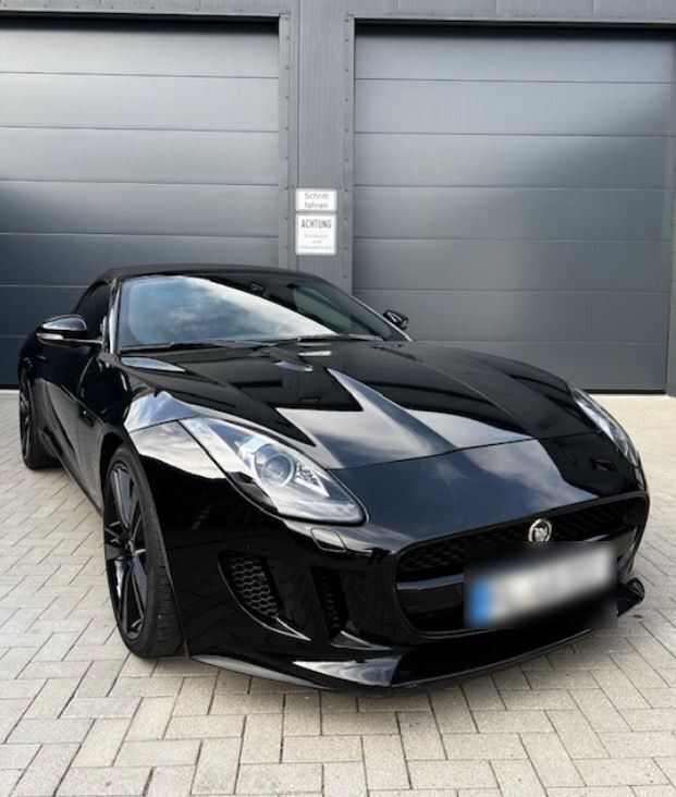 Schwarz Gebraucht 2015 Jaguar F-Type Cabrio | 36.900 € (Superpreis) - Bild 1/4