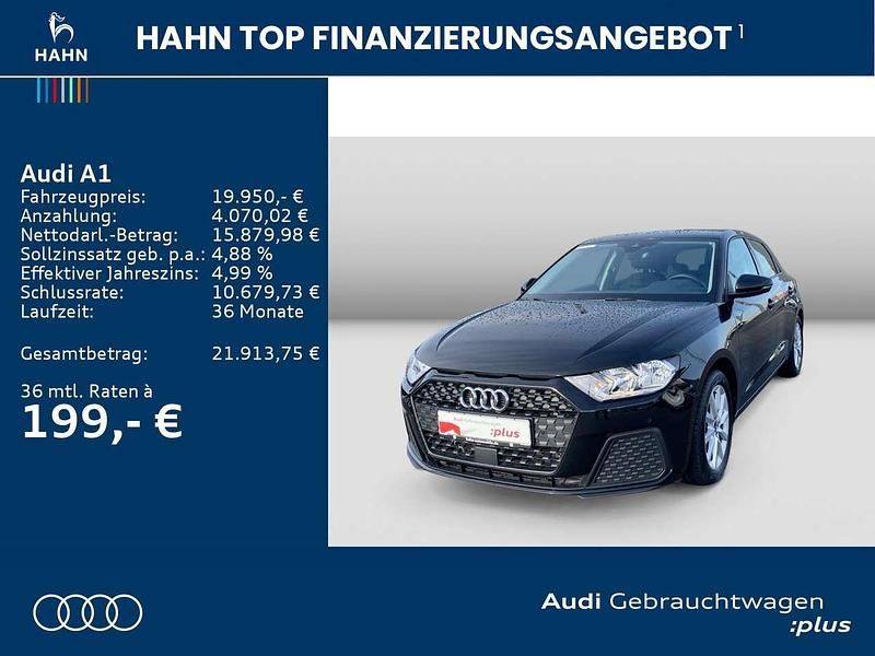 Gebraucht Audi A1 Sportback Basis 95 PS (69 kW) 2024 Mythosschwarz metallic Kleinwagen