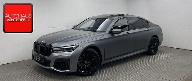 Frozen bluestone metallic Gebraucht 2022 BMW 750L Executive Limousine | 75.400 € - Bild 1/4