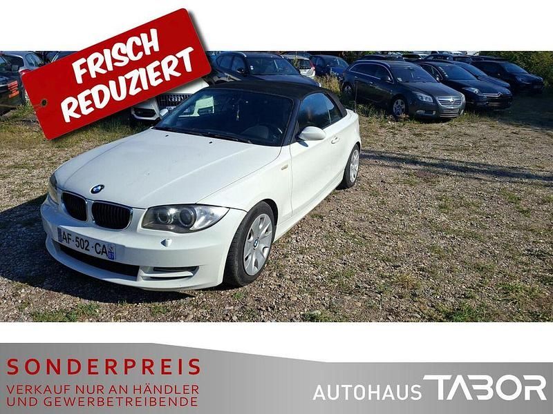 Black sapphire metallic Gebraucht 2008 BMW 120 Cabriolet Performance Cabrio | 3.685 € - Bild 1/4