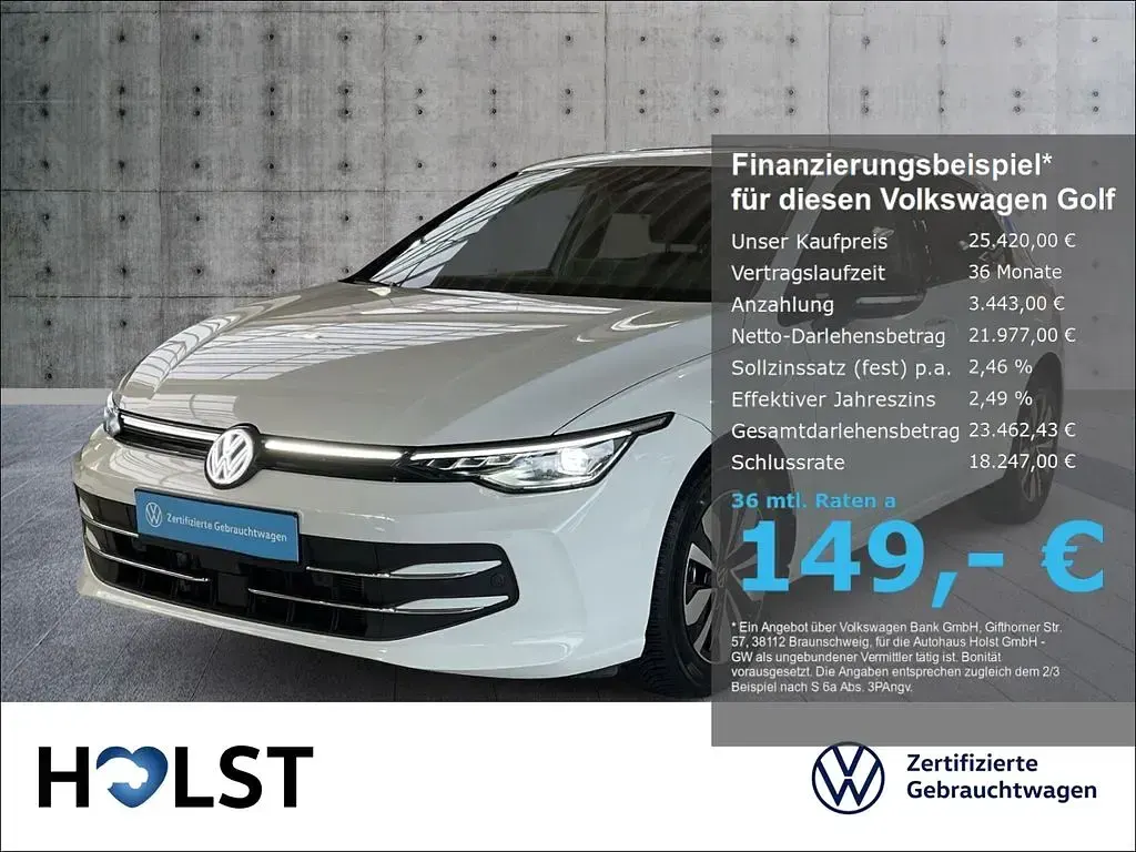 Brugt VW Golf VIII Goal 116 HK (85 kW) 2025 Sedan