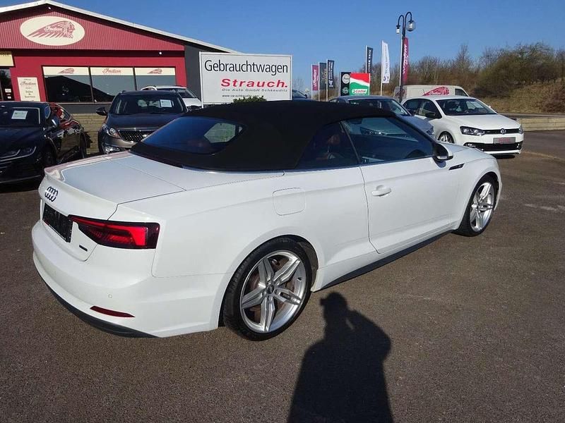 Gebraucht Audi A5 Cabriolet Design 190 PS (139 kW) 2018 Gletscherweiß metallic Cabrio