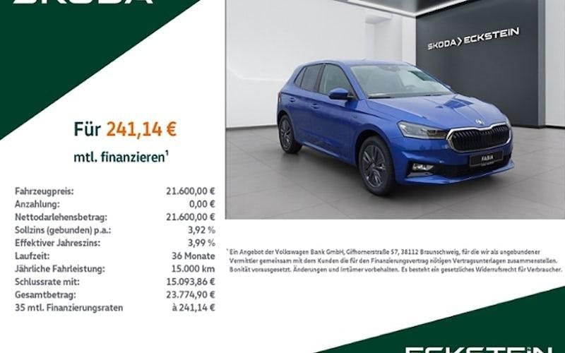 Raceblau metallic Neu 2025 Skoda Fabia Tour Kleinwagen | 22.580 € (Fairer Preis) - Bild 1/4