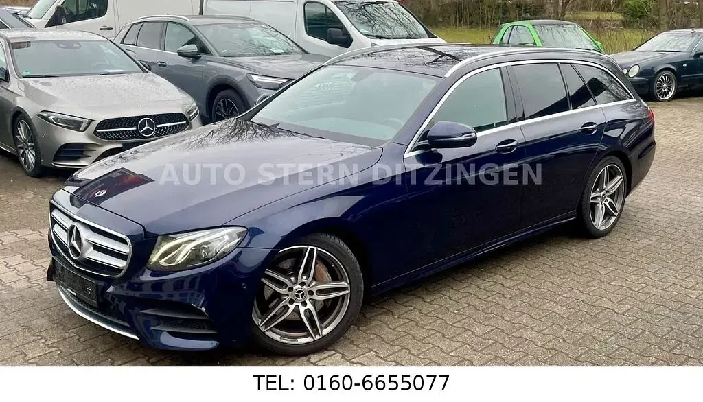 Gebraucht Mercedes E220 AMG line 163 PS (119 kW) 2018 Blau Kombi