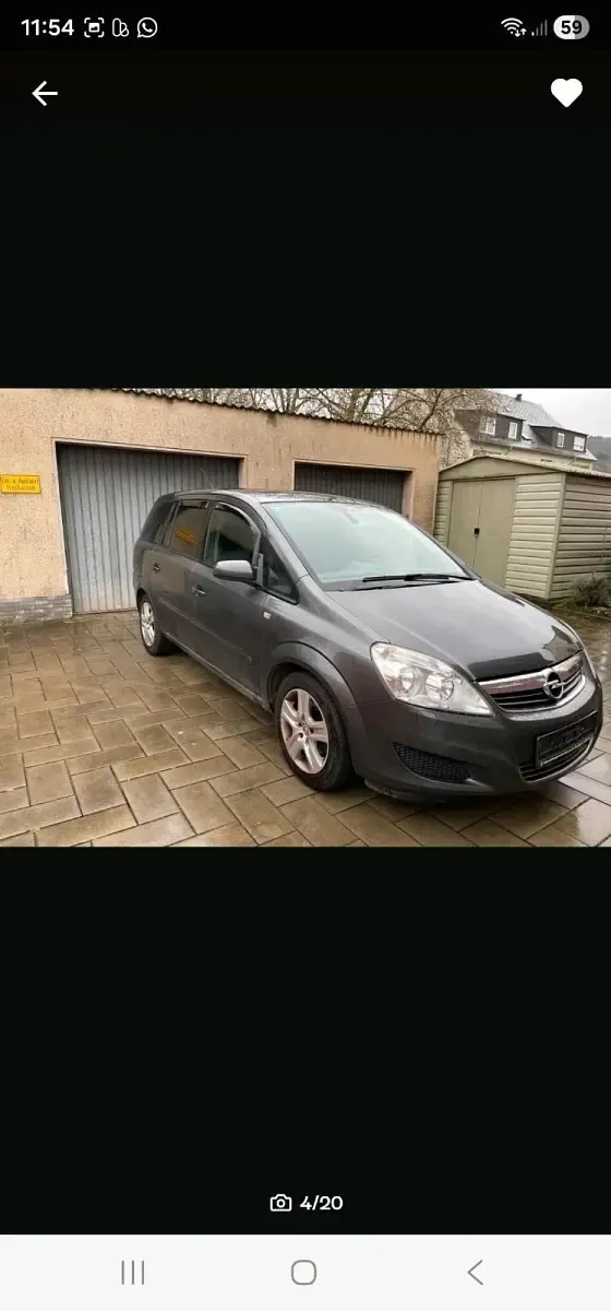Gebraucht Opel Zafira Edition 140 PS (102 kW) 2009 Grau Van / Kleinbus