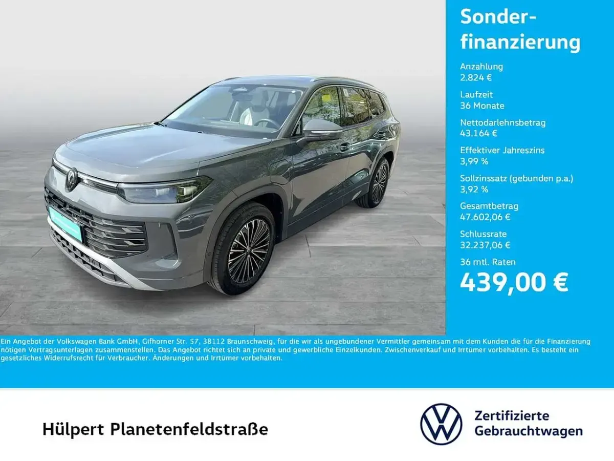 Brugt VW Tayron Elegance 272 HK (200 kW) 2025 Grå SUV