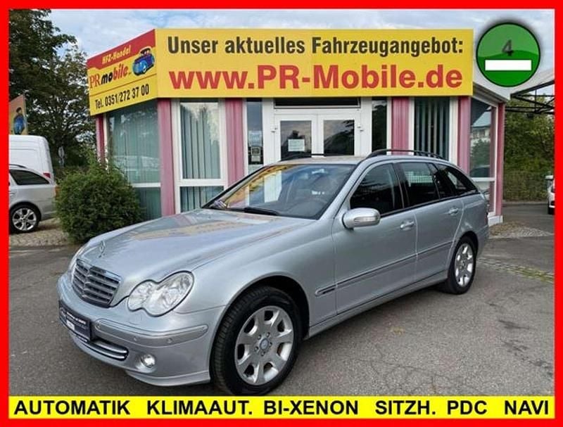 (silber (iridiumsilber)) Gebraucht 2007 Mercedes C200 Elegance Kombi | 7.490 € (Teuer) - Bild 1/4