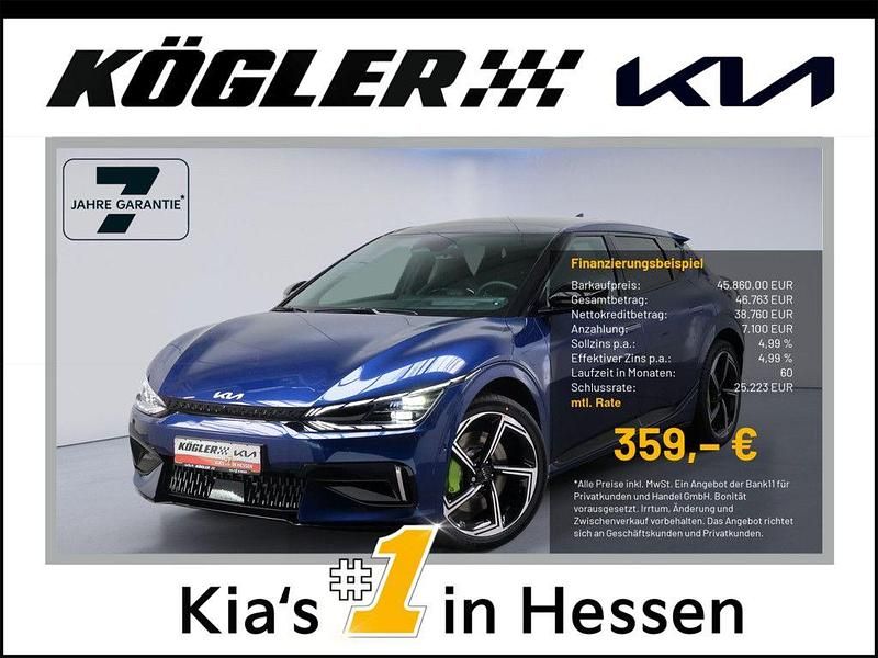 Yachtblau (metallic) Gebraucht 2024 Kia EV6 SUV | 47.440 € (Fairer Preis) - Bild 1/3
