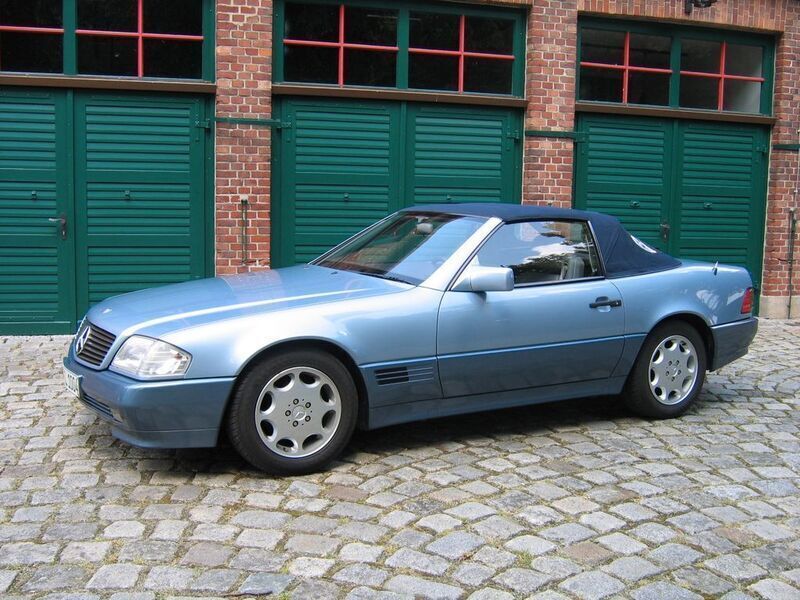 Blau Gebraucht 1993 Mercedes SL300 Cabrio | 17.500 € - Bild 1/4