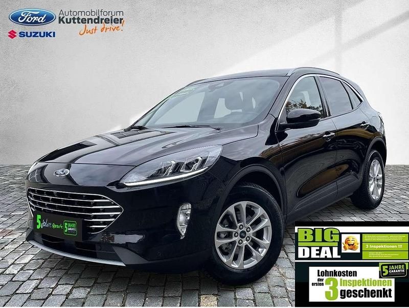 Obsidianschwarz metallic Gebraucht 2023 Ford Kuga Titanium SUV | 26.980 € (Superpreis) - Bild 1/3