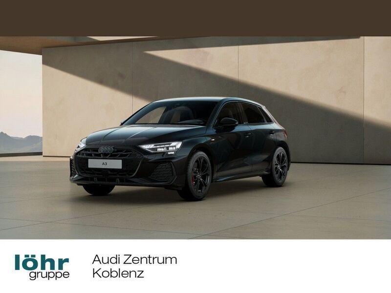 Mythosschwarz metallic Neu 2025 Audi A3 Sportback e-tron S-Line Limousine | 57.980 € - Bild 1/4