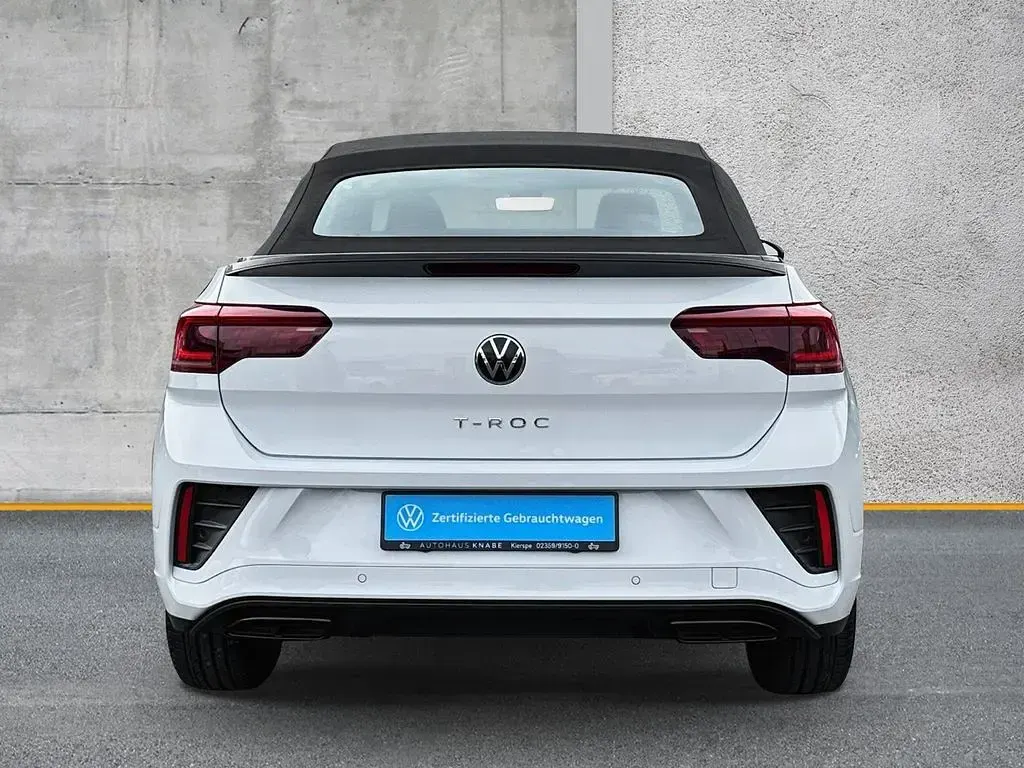 Gebraucht VW T-Roc Cabriolet R-line 150 PS (110 kW) 2023 Weiß Cabrio