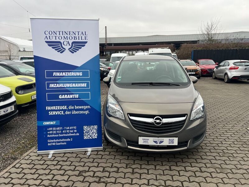 Muskatgrau/muskat braun(m2) Gebraucht 2014 Opel Meriva Edition Van / Kleinbus | 7.399 € (Fairer Preis) - Bild 1/4