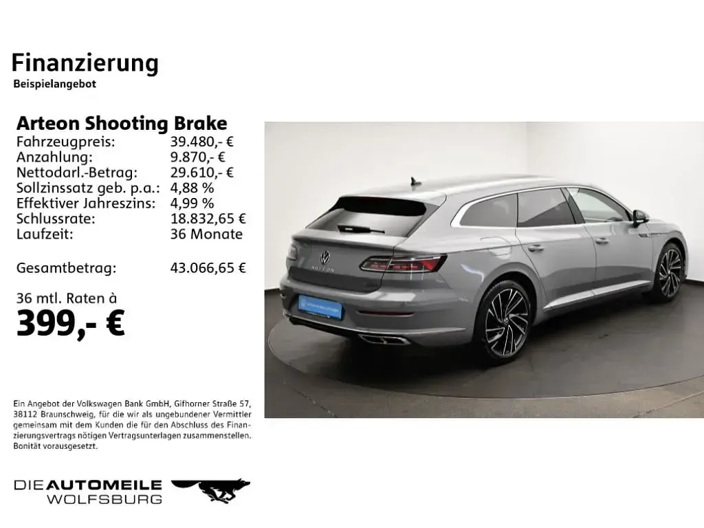 Gebraucht VW Arteon R-line 193 PS (141 kW) 2024 Mondsteingrau Kombi