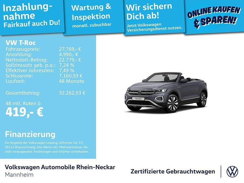 Gebraucht VW T-Roc Cabriolet Move 150 PS (110 kW) 2023 Rauchgrau metallic Cabrio