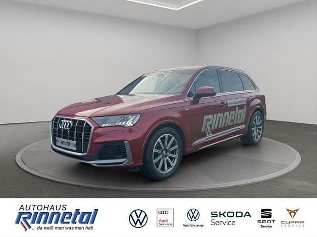 Rot Gebraucht 2020 Audi Q7 S-Line SUV | 48.480 € (Etwas zu teuer) - Bild 1/4